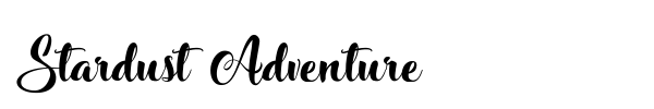 Stardust Adventure font preview